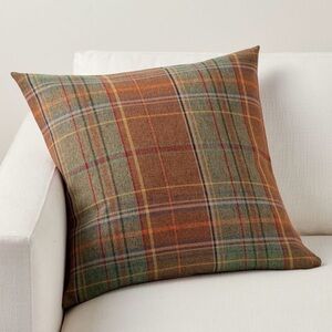 Pottery Barn Woodrow Plaid Pillow Cover 22”
